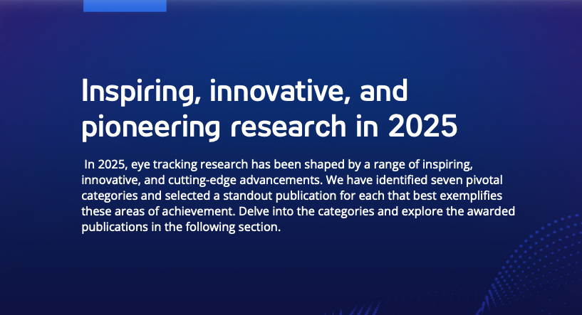 Inspiring, innovative, and pioneering research in 2025 by Tobii
