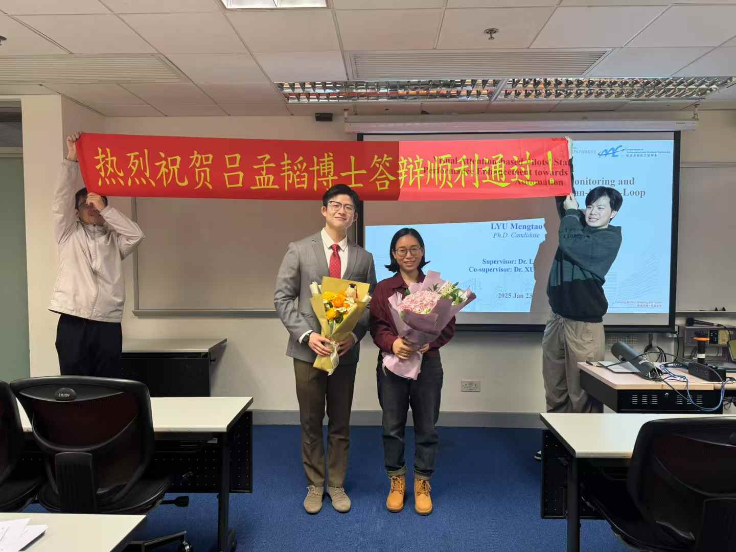 With my supervisor, Dr Fan LI